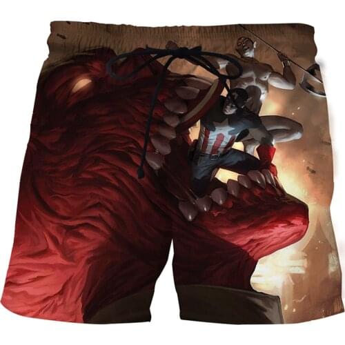 2021new3D Horror Skull Beach Pants Fashion swimming trunks Summer mens beach pants Quick-drying printed surf beach pants S-6XL