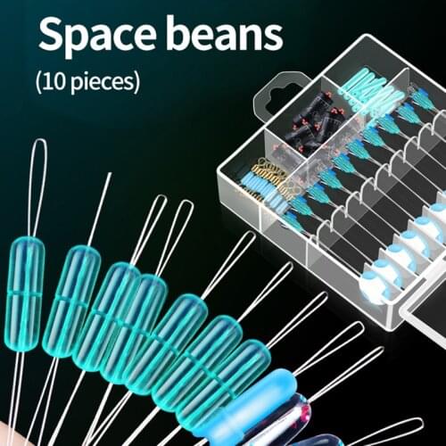 Fishing Bobber Float Transparent Rubber Stopper Space Bean Connector Fishing Competition Fishing Line Tackle Accessories X431G