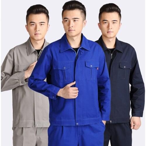 100%Cotton Work Clothing Men Women Welding Suit Work Jacket Auto Repair Workshop Uniform Male/Female Mechanic Electric Coveralls