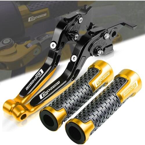 Motorcycle CNC Brake Clutch Levers 7/8 22MM Handlebar Hand Grips FOR BMW C650 SPORT 2015-2017 2016 C650 Folding Extendable Lever
