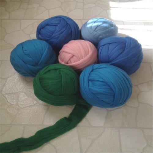 1kg/ball 100% Giant Super Chunky merino wool Yarn 19 microns wool yarn Super- THICK Yarn For Chunky Blankets free shiping