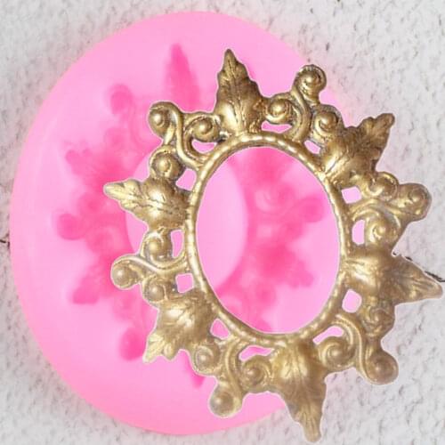 Frame Lace Silicone Molds DIY Scroll Relief Cupcake Topper Fondant Cake Decorating Tools Candy Clay Chocolate Gumpaste Moulds