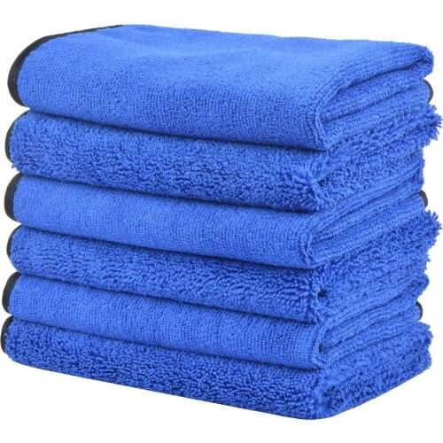 30pcs 40cmx60cm Multi-purpose Microfiber Towel Car Cleaning Drying Wash Cloths Towel 400gsm Tow Different Sides
