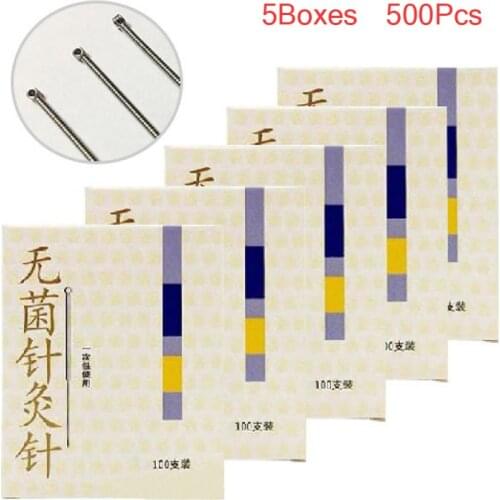 Cloud Dragon Sterile Acupuntura Needles 500 Disposable Acupuncture Needle Asepsis Aluminum Foil packing fast shipping
