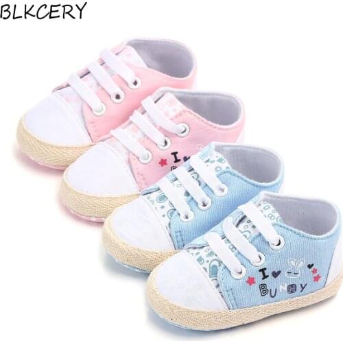 Fashion Newborn Baby Girl Shoes Infant First Walkers Pink Bunny Loafers Toddler Trainers Tenis for 1 Year Old Learning Walking