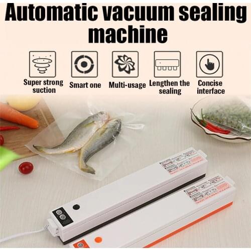 Vacuum Sealer Packaging Machine 220V/110V Household Food Film Sealer Vacuum Packer Keep Food Fresh FREE GIFT 10pcs Storage Bags