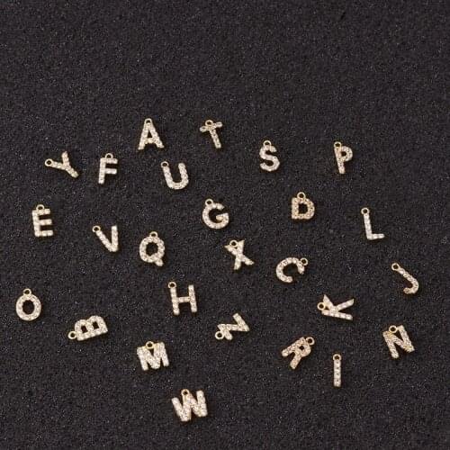 1PC 26 English letters pendants earrings earrings necklace pendants