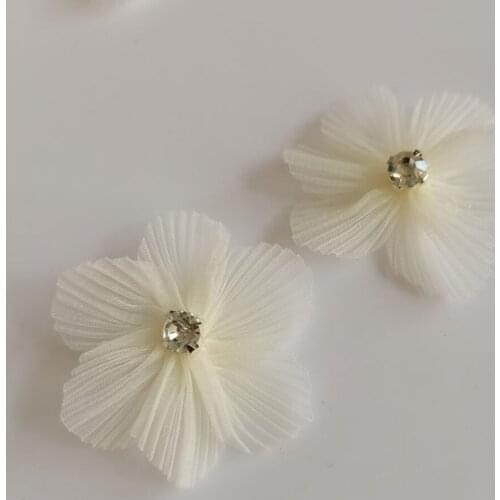 10pc/lot plated flower beaded Patches for clothes Sew on sequin Floral parch badge Applique parches bordados para