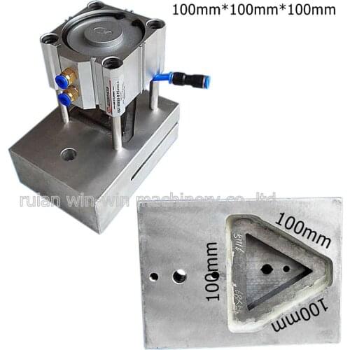 100mmx100mmx100mm hydraulic rectangle single hole puncher Pneumatic Punching Machine Plastic Packaging Bags Hole Puncher Machine