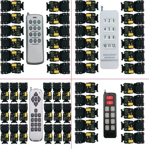 1000M Long Range AC 220V 1CH 10A RF Wireless Remote Control Switch System Transmitter+Receivers window/Garage Doors/lamp/blinds