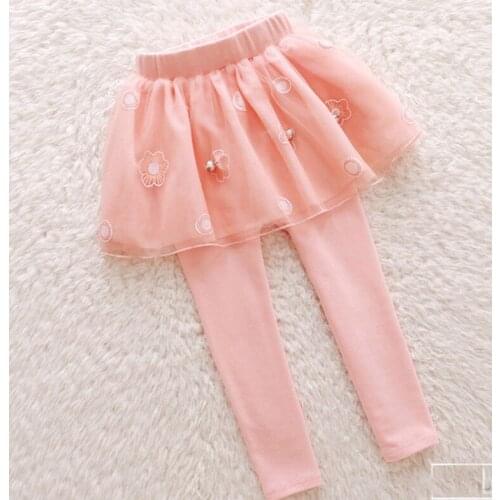 2018 korean spring autumn girls Culottes pants bloomers harem toddler Gauze Leisure leggings kids children clothing Gauze dress