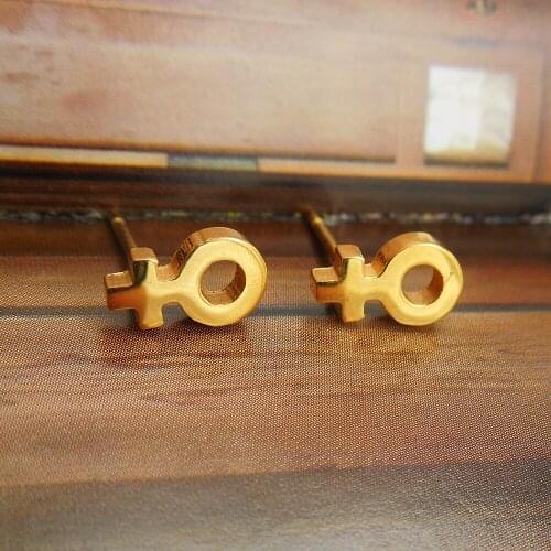 2018 Hot Classical Stainless Steel Earring Fashion Jewelry Simple Charm Girl women Earrings For Women Gold