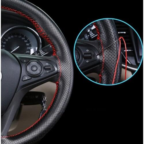 2019 Car Steering Wheel Cover Artificial Leather Car Styling for Kia Rio K2 K3 K4 K5 KX3 KX5 Cerato,Soul,Forte,Sportage R,Sorent