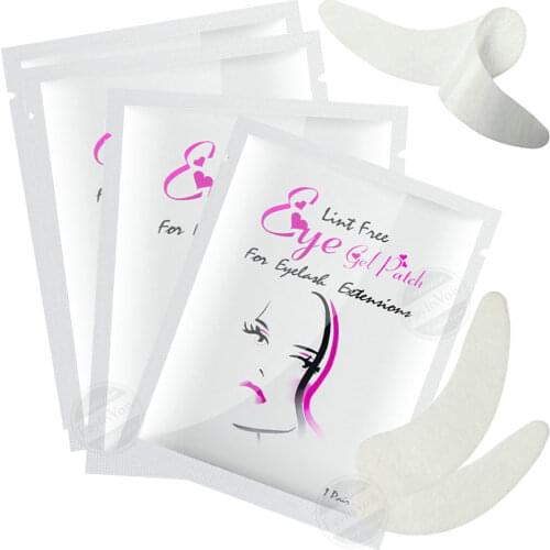 50 pairs Paper Patches for Eyelash Extension Under Eye Pads Hydrating Eye Tips Sticker Wraps Make Up Tools Grafted Eye Stickers