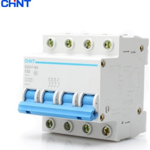 Free shipping Chint breaker miniature circuit breaker DZ47-60 4P16A a penalty--Schneider C16A