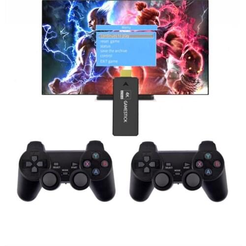 Wireless Video Game Console 4K HDMI-compatible Display On TV Projector Monitor Classic Retro 64GB 10000 Games Double Controller