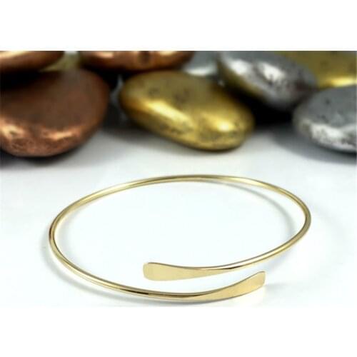 925 Silver Handmade Bracelet Hammered Indian Jewelry Gold Filled Vintage Ed Tobilleras Pulsera Para Tobillo Bangles For Women