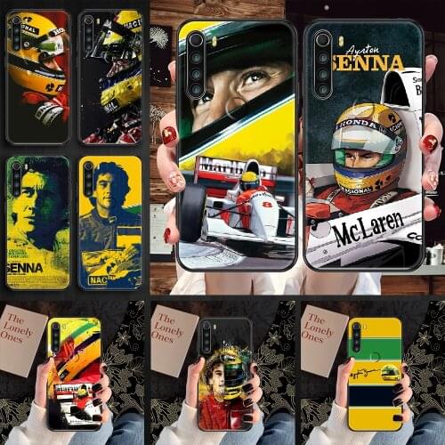 Racing Ayrton Senna Phone case For Xiaomi Redmi Note 7 7A 8 8T 9 9A 9S 10 K30 Pro Ultra black trend funda soft prime luxury