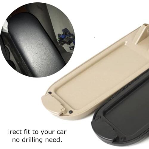 Black Grey Beige Leather Car Center Console Armrest Cover Lid For Volkswagen Jetta Bora Golf MK4 Beetle Skoda Octavia Passat B5