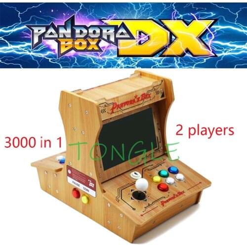 2020 Pandora Box DX 3000 in 1 wooden mini arcade bartop 10 inches dual screen User self-installation can 3P 4P game save game 3D