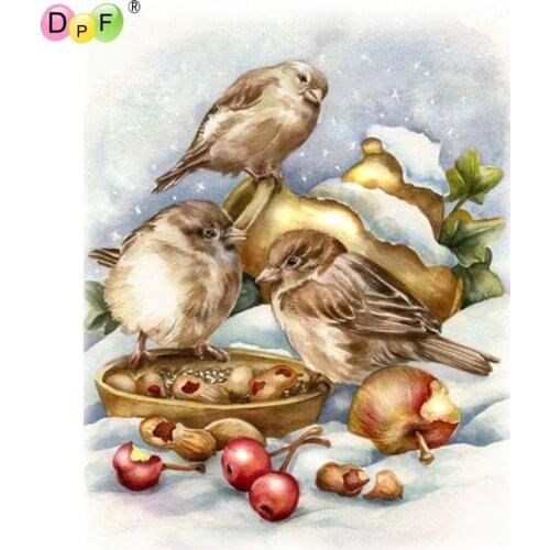 DPF diamond painting cross stitch bird diamond embroidery crafts diamond mosaic kit square/round rhinestone home decor