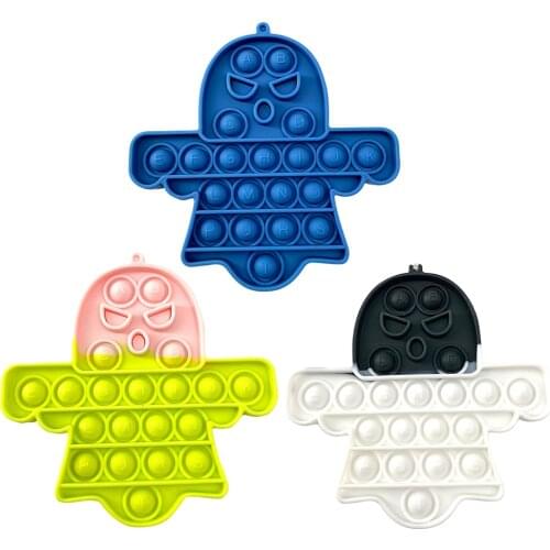 Halloween Fidget toys Push Bubble Pumpkin Ghost Adults Stress Relief Toy Squeeze Funny Antistress Children Sensory It Toys