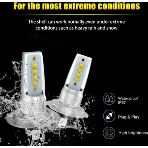 New Upgrade 2PCS H7 LED Headlight Conversion Set Cob Bulb 110W / 20800LM White Low light bulbs Wholesale Quick delivery CSV