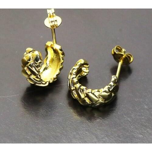 10Pairs Gold round Earrings Round shape Hoop earrings Gold Round earrings Gold color Round earrings Gift for women jewelry 51539