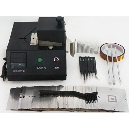 LY-M700 bga soldering station reballing staion 341pcs heated stencils with solder balls ESD tweezer brush BGA rework repair