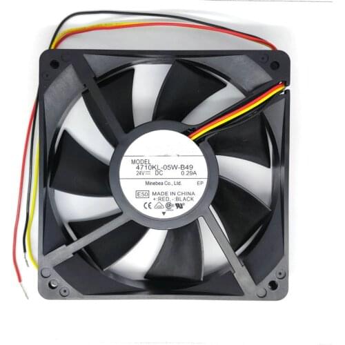 New Original NMB 4710KL-05W-B49 24V 0.29A 120*120*25MM 12CM Alarm Signal Inverter cooling fan