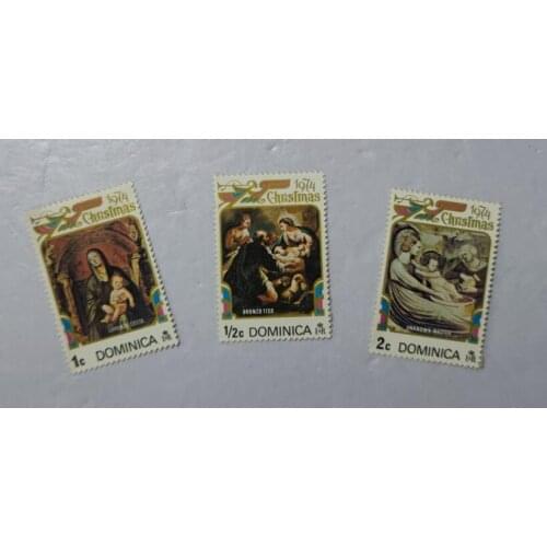 Dominican Christmas stamps 1974, Post Stamps Postage Collection