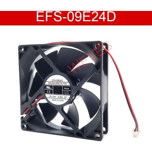 Genuine New EFS-09E24D DC 24V 0.30A Server Cooling Fan