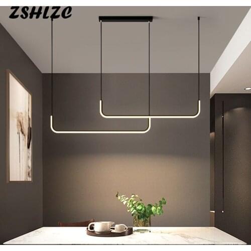 Simple Modern Led Pendant Light 150cm 120cm Chandelier Pendant Lamp for Dining room Kitchen Living room Haning Lighting Fixture