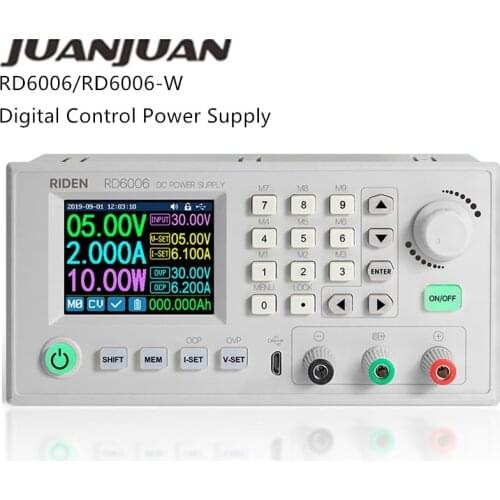 RD6006 RD6006W Module Buck Voltage Converter Voltmeter S06A Case 60V/6A DC Voltage USB WiFi Current Step-down Power Supply 30%OF