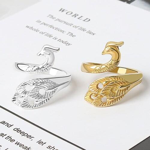 Adjustable Knitting Wool Knitting Crochet Hook Ring Pea Cock Open Ring Suitable For DIY Manual Daily Decoration Esigned