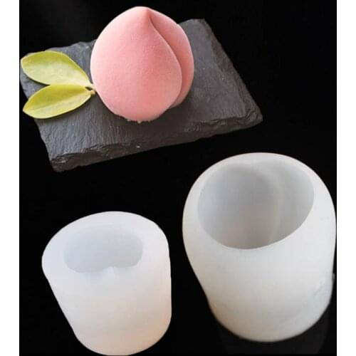 DIY Peach Fruits Silicone Mold Fondant Candle Aroma Stone Ornaments Soap Mold For Pastry Cupcake Decorating Kitchen Accessories