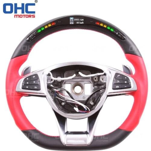 LED Performance Steering Wheel compatible for C43 C63 E53 E63 S63 GT GT63 GT R GLC63 CLC43 GLE43 GLE63 G63 A45