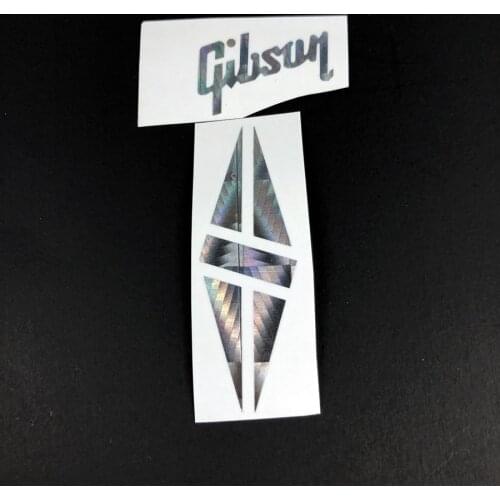 Waterslide 0.1 mm thick GiB Bigger Diamond Split Decal Sticker Guitar Peghead Logo