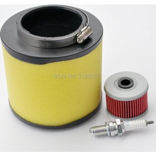 Air Filter with Oil Filter +Spark Plug D8EA for Honda TRX350FM RANCHER 2000-2006