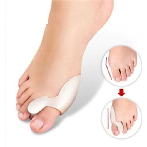 1 Pair Fashion Gel Silicone Bunion Corrector Big Toe Separators Straightener Spreader Foot Care Tool Hallux Valgus Massager