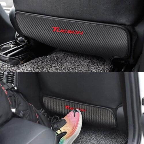 1pcs Universal Car Back Protector Cover Seat Back Anti-Kick Cushion Pad for modern TUCSON