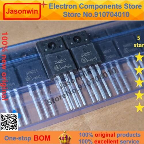 100% nuevo 50 unids/lote original MOSFET SPA04N80C3 04N80C3 4A800V TO-220F Transistor