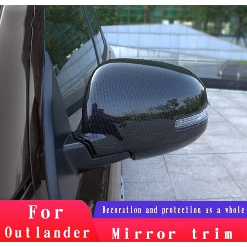 2PCS High quality ABS chrome car decoration accessories rearview mirror decorative cover for Mitsubishi Outlander 2013-2019