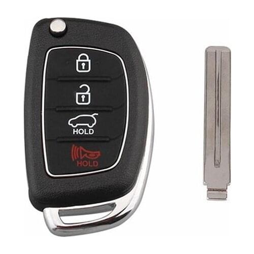 3/4 Buttons Remote Key Fob Car Key Case Cover Styling for Mistra Hyundai HB20 SANTA IX35 IX45 Accent I40 with logo