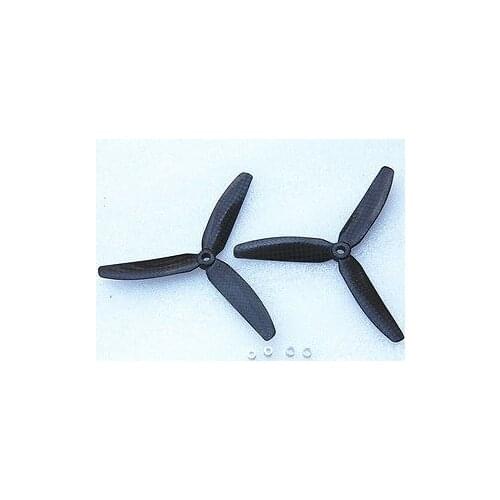5030 prop / 5 x 3" 3-blade carbon fiber Propellers - Black CW/CCW(1pair)