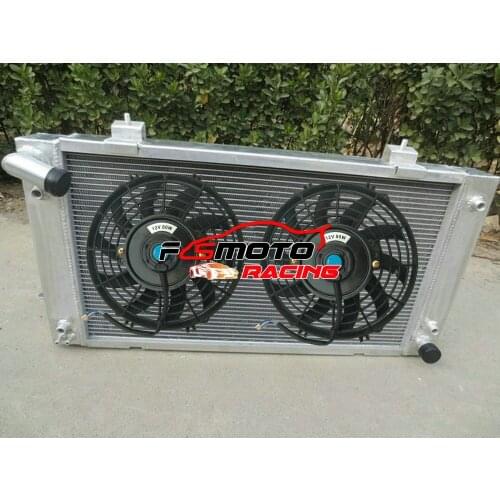 Aluminum Radiator & FAN For Land Rover Discovery LJ & Range Rover Series 1 3.9L / 4.0L Rover V8 1986-1998 AT/MT