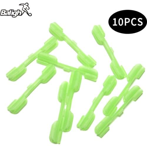 Balight 10pcs Night Fishing Rod Tip Light Holder Clip Used On Fishing Rod Feeder For Fluorescent Light Stick Fishing Glow Stick