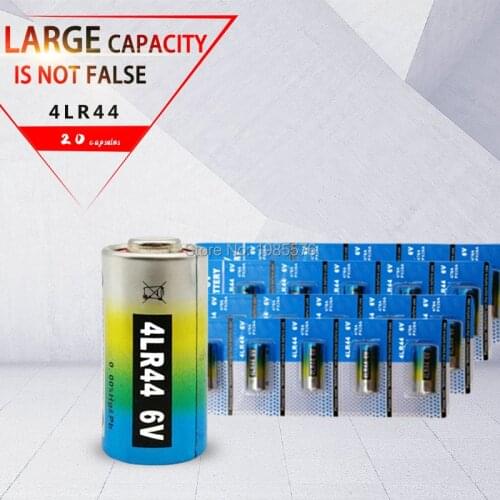 20pcs 4LR44 Batteries L1325 6V Primary Dry Alkaline Battery Cells Car Remote Watch Toy Calculator New Drop shipping