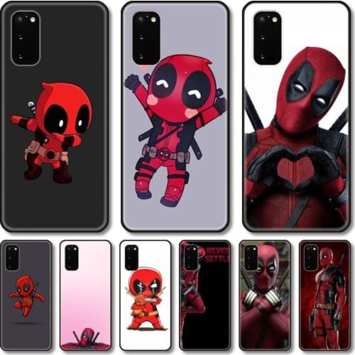 Cute hero Phone Case For Samsung Galaxy Note S 21 20 10 9 8 E Lite FE UW Ultra 5G PRO Black Shell Cover