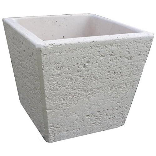 Square jar for Fountain/water point white travertine